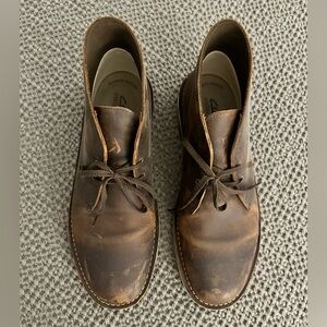 Clarks Beeswax Leather Bushacre Lace-Up Chukka Boot / Men's 12 NWOT